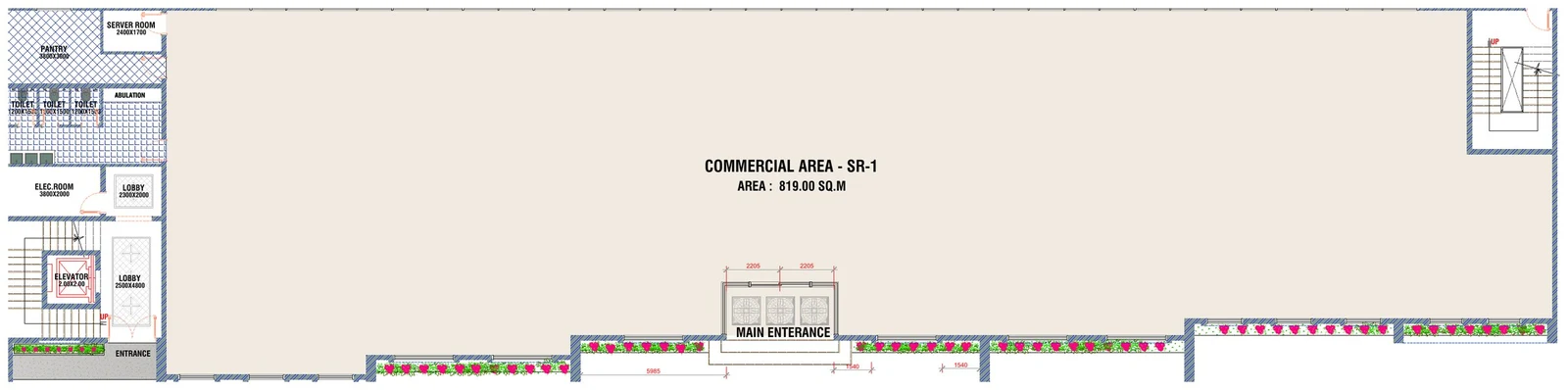 Ground floor plan, Commercial Building 2